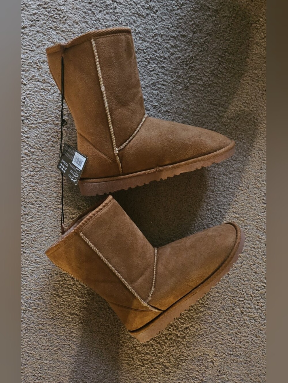 Classic Women's Brown Suede Cozy Winter Boots